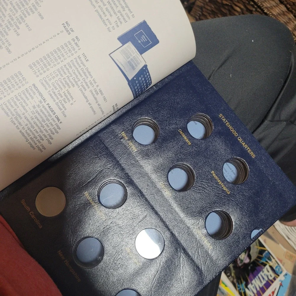 Whitman‎ Classic Coin Album Statehood Quarters 1999 Blue Leatherette New